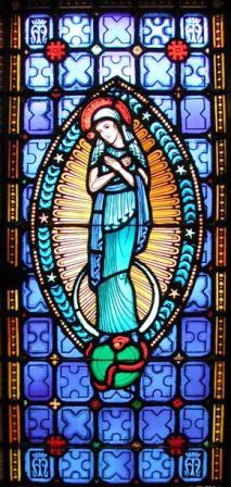 conception immaculate stained mary glass virgin blessed window feast anne saint handout downloaded which